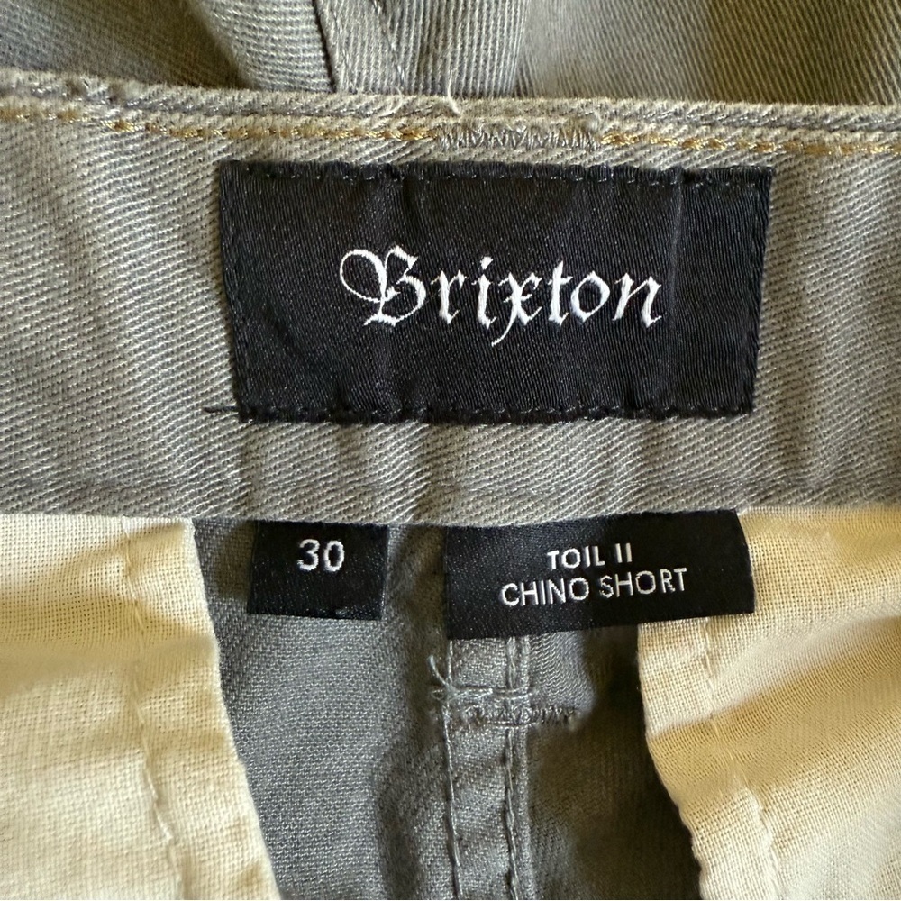 Brixton‎ Men's 30 Grey Toil II Chino Short - Picture 4 of 7